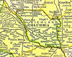 Map of Richland County South Carolina