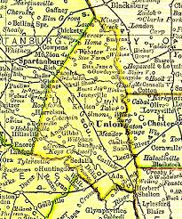 Map of Union County South Carolina