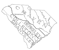 Map of Craven County, South Carolina