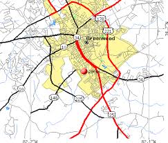 Map of Greenwood County, South Carolina